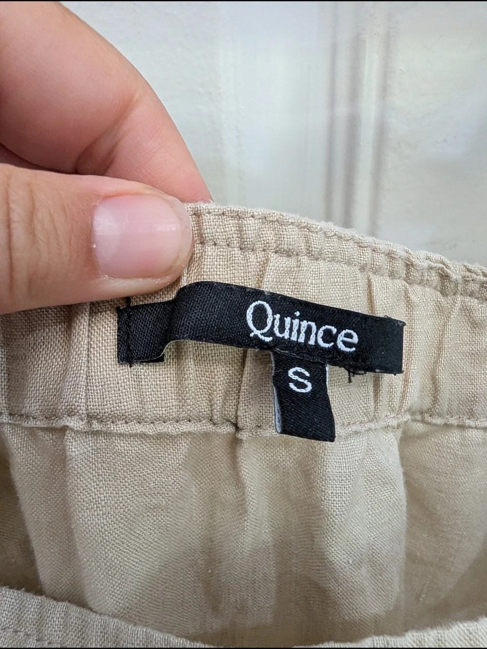 Quince European Linen Square-Neck Jumpsuit In Driftwood